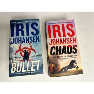 Iris Johansen set of 2 paperbacks Chaos & The Bullet